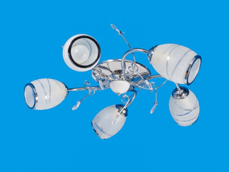 ЭкономСвет.Светильник эконом 7091 / 5CR WT - Интернет-магазин бытовой техники, вентиляции, гигиенического оборудования Энерготехника, Екатеринбург