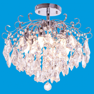 ЭкономСвет.Люстра потолочная хрусталь 71214 / 6 S CR WT - Интернет-магазин бытовой техники, вентиляции, гигиенического оборудования Энерготехника, Екатеринбург