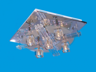 ЭкономСвет.Светильник квадрат 7241 / 5CR RC MIXLED - Интернет-магазин бытовой техники, вентиляции, гигиенического оборудования Энерготехника, Екатеринбург