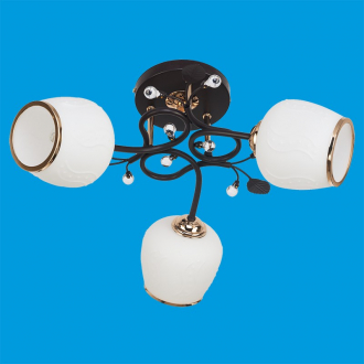 ЭкономСвет.Светильник эконом 7337 / 3RD + GD WT - Интернет-магазин бытовой техники, вентиляции, гигиенического оборудования Энерготехника, Екатеринбург