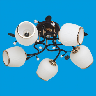 ЭкономСвет.Светильник эконом 7337/5RD+GD WT - Интернет-магазин бытовой техники, вентиляции, гигиенического оборудования Энерготехника, Екатеринбург