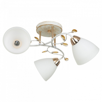 Потолочный светильник ЭкономСвет 7481/3WT+GD WT - Интернет-магазин бытовой техники, вентиляции, гигиенического оборудования Энерготехника, Екатеринбург