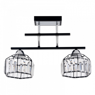 Потолочный светильник  ЭкономСвет 64088/2BK+CR CL - Интернет-магазин бытовой техники, вентиляции, гигиенического оборудования Энерготехника, Екатеринбург