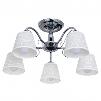 ЭкономСвет Потолочный светильник 019 / 5CR WT - Интернет-магазин бытовой техники, вентиляции, гигиенического оборудования Энерготехника, Екатеринбург