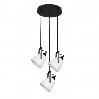 Потолочный светильник  ЭкономСвет 10225/3BK WT - Интернет-магазин бытовой техники, вентиляции, гигиенического оборудования Энерготехника, Екатеринбург