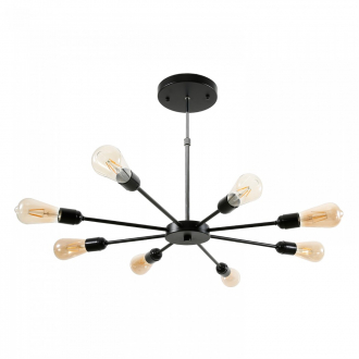 ЭкономСвет Потолочный светильник лофт 80008/8BK - Интернет-магазин бытовой техники, вентиляции, гигиенического оборудования Энерготехника, Екатеринбург