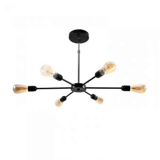 ЭкономСвет Потолочный светильник лофт 80008/6BK - Интернет-магазин бытовой техники, вентиляции, гигиенического оборудования Энерготехника, Екатеринбург