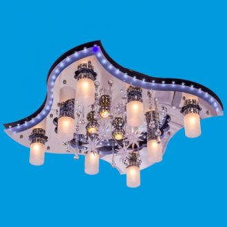 ЭкономСвет.Светильник космос  8256 / 8 + 4BK + CR RC WT LED - Интернет-магазин бытовой техники, вентиляции, гигиенического оборудования Энерготехника, Екатеринбург