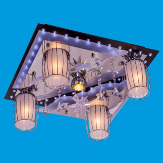 ЭкономСвет.Светильник космос  8276 / 4 + 1BK + CR RC WT LED - Интернет-магазин бытовой техники, вентиляции, гигиенического оборудования Энерготехника, Екатеринбург