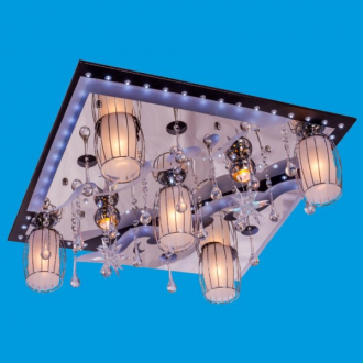 ЭкономСвет.Светильник космос  8276 / 5 + 2BK + CR RC WT LED - Интернет-магазин бытовой техники, вентиляции, гигиенического оборудования Энерготехника, Екатеринбург