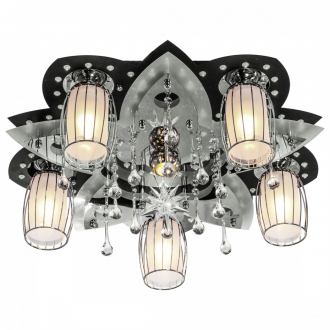 ЭкономСвет.Светильник космос  8282/5+1BK+CR RC WTLED - Интернет-магазин бытовой техники, вентиляции, гигиенического оборудования Энерготехника, Екатеринбург