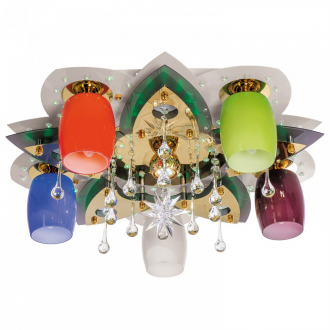 ЭкономСвет.Светильник космос 8314/5+1WT+GD MIX RC RDGNGDLED - Интернет-магазин бытовой техники, вентиляции, гигиенического оборудования Энерготехника, Екатеринбург