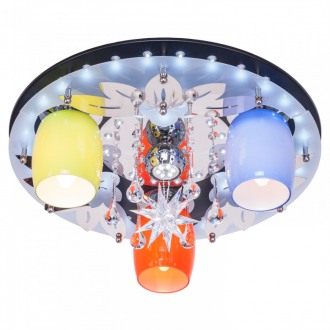 ЭкономСвет.Светильник космос  8323 / 3 + 1BK + CR MIX RC WTLED - Интернет-магазин бытовой техники, вентиляции, гигиенического оборудования Энерготехника, Екатеринбург