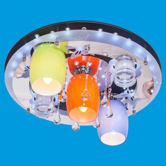 ЭкономСвет.Светильник космос  8324 / 3 + 2BK + CR MIX RC WTLED - Интернет-магазин бытовой техники, вентиляции, гигиенического оборудования Энерготехника, Екатеринбург