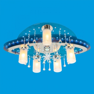 ЭкономСвет.Светильник космос  8364 / 5 + 1BU + CR RC WT LED - Интернет-магазин бытовой техники, вентиляции, гигиенического оборудования Энерготехника, Екатеринбург