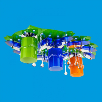 ЭкономСвет.Светильник космос  8380 / 3GN + CR RC WT MIXLED - Интернет-магазин бытовой техники, вентиляции, гигиенического оборудования Энерготехника, Екатеринбург