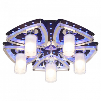 ЭкономСвет.Светильник космос 8429/5BK+CR RC RBPLED - Интернет-магазин бытовой техники, вентиляции, гигиенического оборудования Энерготехника, Екатеринбург