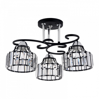 Потолочный светильник  ЭкономСвет 86013/3BK CL - Интернет-магазин бытовой техники, вентиляции, гигиенического оборудования Энерготехника, Екатеринбург