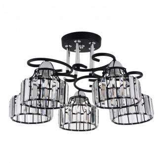 Потолочный светильник  ЭкономСвет 86013/5BK CL - Интернет-магазин бытовой техники, вентиляции, гигиенического оборудования Энерготехника, Екатеринбург