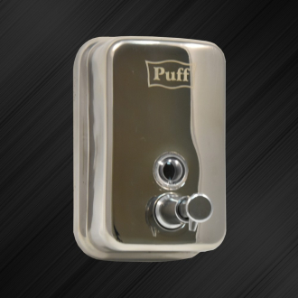 PUFF дозатор для жидкого мыла 500мл нержавеющая сталь 8605 хром/глянцевый - Интернет-магазин бытовой техники, вентиляции, гигиенического оборудования Энерготехника, Екатеринбург