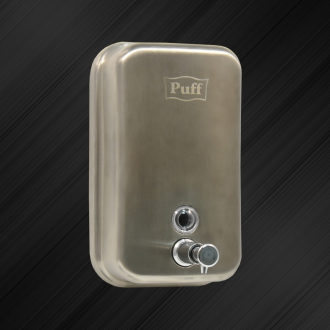 PUFF дозатор для жидкого мыла 800мл нержавеющая сталь 8608M хром/матовый - Интернет-магазин бытовой техники, вентиляции, гигиенического оборудования Энерготехника, Екатеринбург