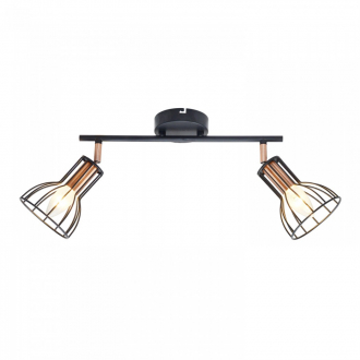 ЭкономСвет.Спот настенный 86606/2BK+COP BK - Интернет-магазин бытовой техники, вентиляции, гигиенического оборудования Энерготехника, Екатеринбург