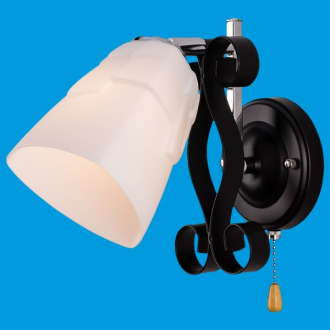 ЭкономСвет.Бра модерн 90259 / 1wCR + BK - Интернет-магазин бытовой техники, вентиляции, гигиенического оборудования Энерготехника, Екатеринбург