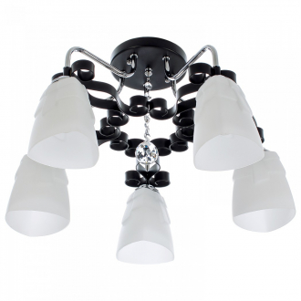 ЭкономСвет.Люстра модерн 90259/5CR+BK - Интернет-магазин бытовой техники, вентиляции, гигиенического оборудования Энерготехника, Екатеринбург