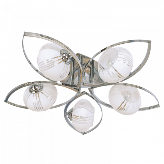 ЭкономСвет.Люстра модерн 90271 / 5SE + CR WT - Интернет-магазин бытовой техники, вентиляции, гигиенического оборудования Энерготехника, Екатеринбург