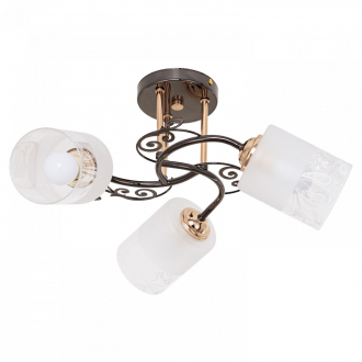 Люстра классическая  ЭкономСвет 91002/3ZZH+GFD WT - Интернет-магазин бытовой техники, вентиляции, гигиенического оборудования Энерготехника, Екатеринбург