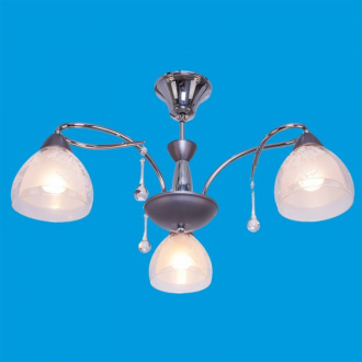 ЭкономСвет.Люстра модерн 91017 / 3CR + BR - Интернет-магазин бытовой техники, вентиляции, гигиенического оборудования Энерготехника, Екатеринбург