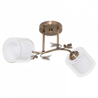 Люстра классическая ЭкономСвет 91032/2AB WT+CL - Интернет-магазин бытовой техники, вентиляции, гигиенического оборудования Энерготехника, Екатеринбург