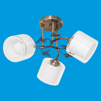 ЭкономСвет.Бра классика 91032 / 3AB WT + CL - Интернет-магазин бытовой техники, вентиляции, гигиенического оборудования Энерготехника, Екатеринбург