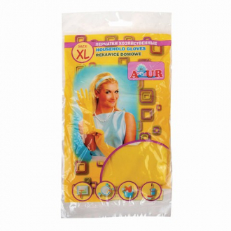 YORK Перчатки хозяйственные резиновые AZUR, с х/б напылением, рифленая ладонь, размер XL 911700 - Интернет-магазин бытовой техники, вентиляции, гигиенического оборудования Энерготехника, Екатеринбург