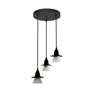 Потолочный светильник  ЭкономСвет 18036/3BK WT - Интернет-магазин бытовой техники, вентиляции, гигиенического оборудования Энерготехника, Екатеринбург