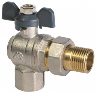 Кран со сгоном угл. Ду015 баб. Aqualink 1/120/12 - Интернет-магазин бытовой техники, вентиляции, гигиенического оборудования Энерготехника, Екатеринбург