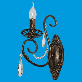 BenCrezo.Бра настенная  классика с хрусталем B11048 / 1wBG WT - Интернет-магазин бытовой техники, вентиляции, гигиенического оборудования Энерготехника, Екатеринбург