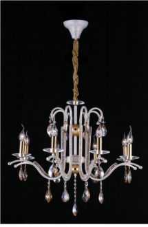 BenCrezo.Люстра потолочная классика с хрусталем B11050 / 8WG AMB - Интернет-магазин бытовой техники, вентиляции, гигиенического оборудования Энерготехника, Екатеринбург
