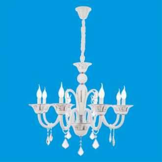 BenCrezo.Люстра потолочная классика с хрусталем B11056 / 8SILVER - Интернет-магазин бытовой техники, вентиляции, гигиенического оборудования Энерготехника, Екатеринбург