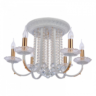 BenCrezo.Люстра потолочная классика с хрусталем B11062 / 6WT + GD - Интернет-магазин бытовой техники, вентиляции, гигиенического оборудования Энерготехника, Екатеринбург