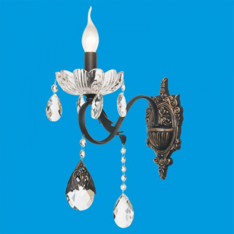 BenCrezo.Бра настенная  классика с хрусталем B11170 / 1wCF + GD WT - Интернет-магазин бытовой техники, вентиляции, гигиенического оборудования Энерготехника, Екатеринбург