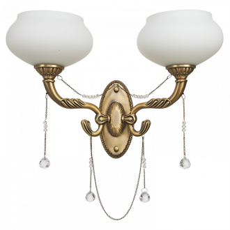 Бра классическое с хрусталем Ben Crezo B11185/2wABP - Интернет-магазин бытовой техники, вентиляции, гигиенического оборудования Энерготехника, Екатеринбург