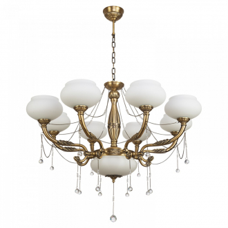 Ben Crezo Люстра классическая с хрусталем B11185/8+2ABP - Интернет-магазин бытовой техники, вентиляции, гигиенического оборудования Энерготехника, Екатеринбург