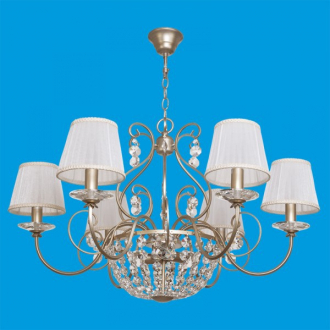 BenCrezo.Люстра потолочная классика с хрусталем B11197 / 6 + 3CR + BR WT - Интернет-магазин бытовой техники, вентиляции, гигиенического оборудования Энерготехника, Екатеринбург