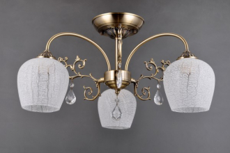 BenCrezo.Люстра потолочная классика с хрусталем B11237 / 3AB WT - Интернет-магазин бытовой техники, вентиляции, гигиенического оборудования Энерготехника, Екатеринбург