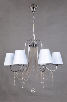 BenCrezo.Люстра потолочная классика с хрусталем B11252/6CR WT - Интернет-магазин бытовой техники, вентиляции, гигиенического оборудования Энерготехника, Екатеринбург