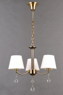 BenCrezo.Люстра потолочная классика с хрусталем B11253 / 3AB WT - Интернет-магазин бытовой техники, вентиляции, гигиенического оборудования Энерготехника, Екатеринбург