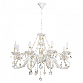 BenCrezo.Люстра потолочная классика с хрусталем B21012 / 8WT + GD - Интернет-магазин бытовой техники, вентиляции, гигиенического оборудования Энерготехника, Екатеринбург