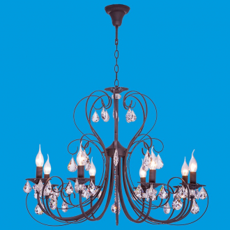 BenCrezo.Люстра потолочная классика с хрусталем B21026 / 8BK - Интернет-магазин бытовой техники, вентиляции, гигиенического оборудования Энерготехника, Екатеринбург