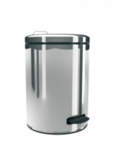 Merida Корзина с педалью металлическая полированная (12 л.) B5B - Интернет-магазин бытовой техники, вентиляции, гигиенического оборудования Энерготехника, Екатеринбург